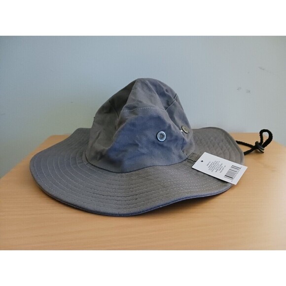 Bonnie Sun Summer Hat Gray Ajustable Strap Outdoor One Size - Picture 2 of 3
